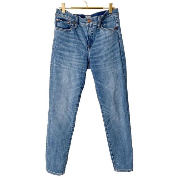 J. Crew 8" Toothpick Jeans in Horseshoe Wash Sz 30 - Picture 2 of 9